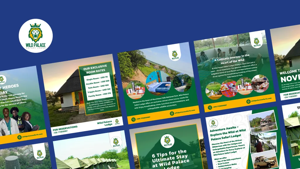 Preview of Wild Palace Safari Lodge Social Media Designs